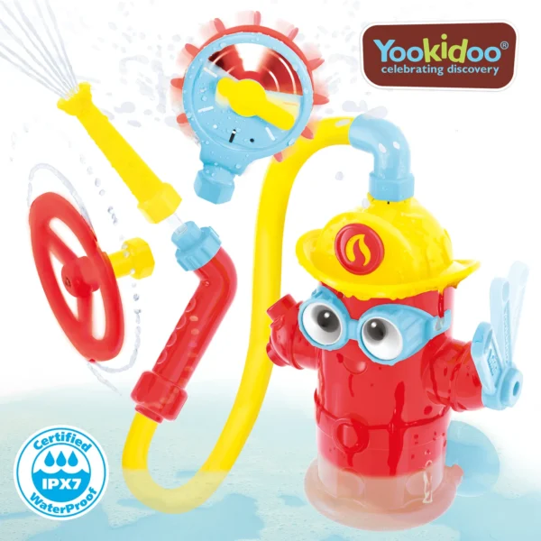 Yookidoo Fire Hydrant Baby Bath Toy Ready Freddy - Image 2