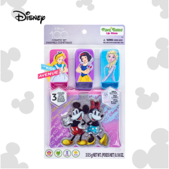 Disney 100 3-piece Lip Gloss Sliders with Bag