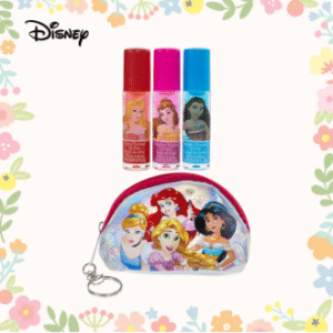 Disney Princess 3-piece Flavored Roll-On Lip Gloss Set with Bag