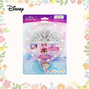 Disney Princess Plant-Based Lip Gloss Cosmetic Jewelry Set