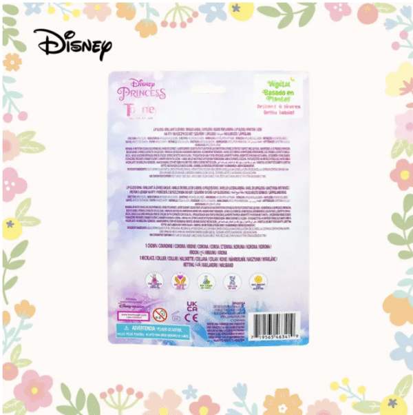 Disney Princess Plant-Based Lip Gloss Cosmetic Jewelry Set - Image 2
