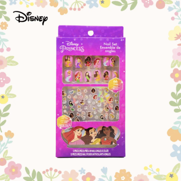 Disney Princess 12-Piece Press-On Nail Set