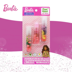 Barbie Plant-Based Flavored Floral Lip Gloss Set