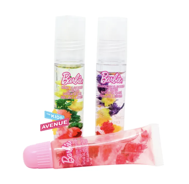 Barbie Plant-Based Flavored Floral Lip Gloss Set - Image 3